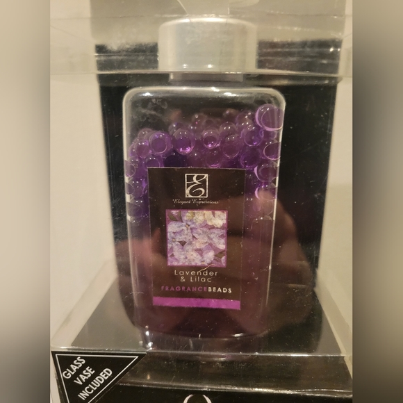 Elegant Expressions Lavender & Lilac Frangrance Beads with Vase - Picture 2 of 3